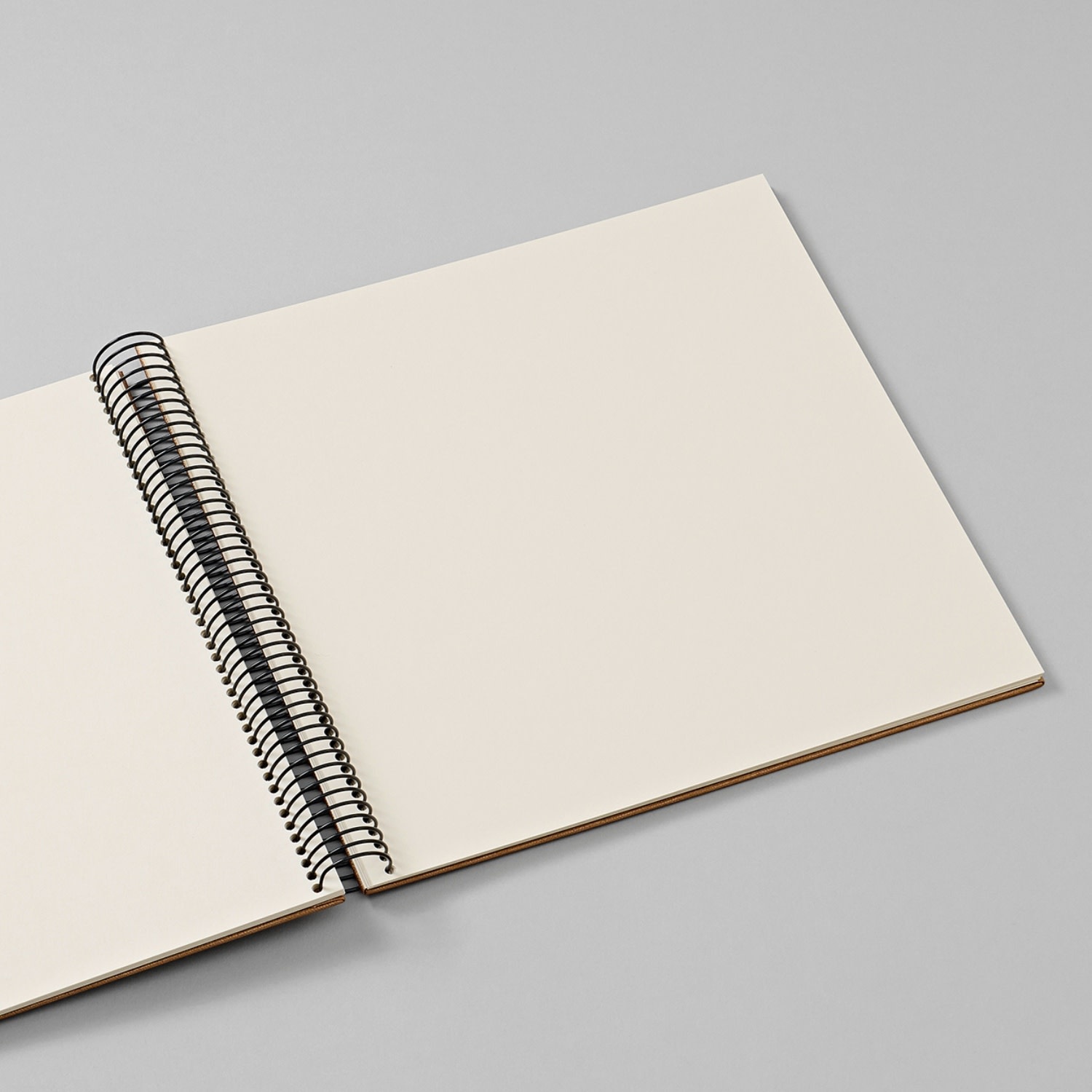 SEMIKOLON Album photos spiralé Economy Medium Metallic Satin Champagne pages crème 23x24,5cm