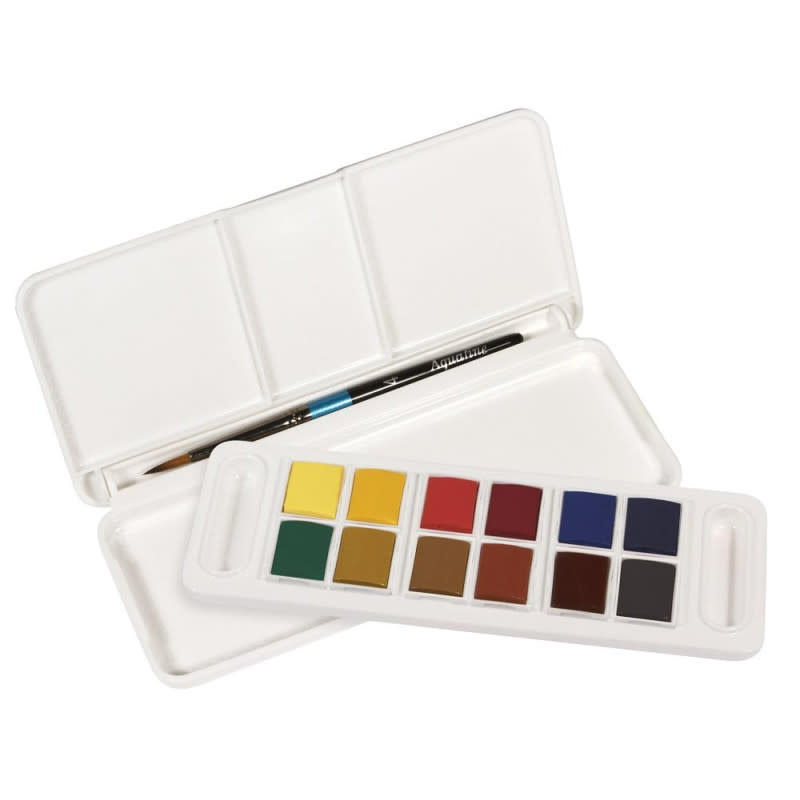 DALER ROWNEY Aquafine Aquarelle 12Xdg Set Voyage