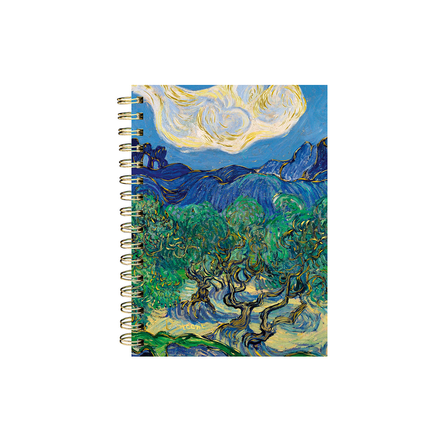 EDITIONS DU DESASTRE Le Musée - Carnet à spirales A5 192p blanches - Van Gogh - Oliviers