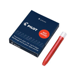 PILOT Boîte De 6 Cartouches - Rouge