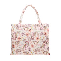 KIUB Sac Cabas Xl 55x56cm En Tissu Matelassé Esprit Cachemire