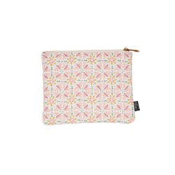 KIUB Pochette Plate En Tissu Matelassé M Esprit Cachemire  19x15cm