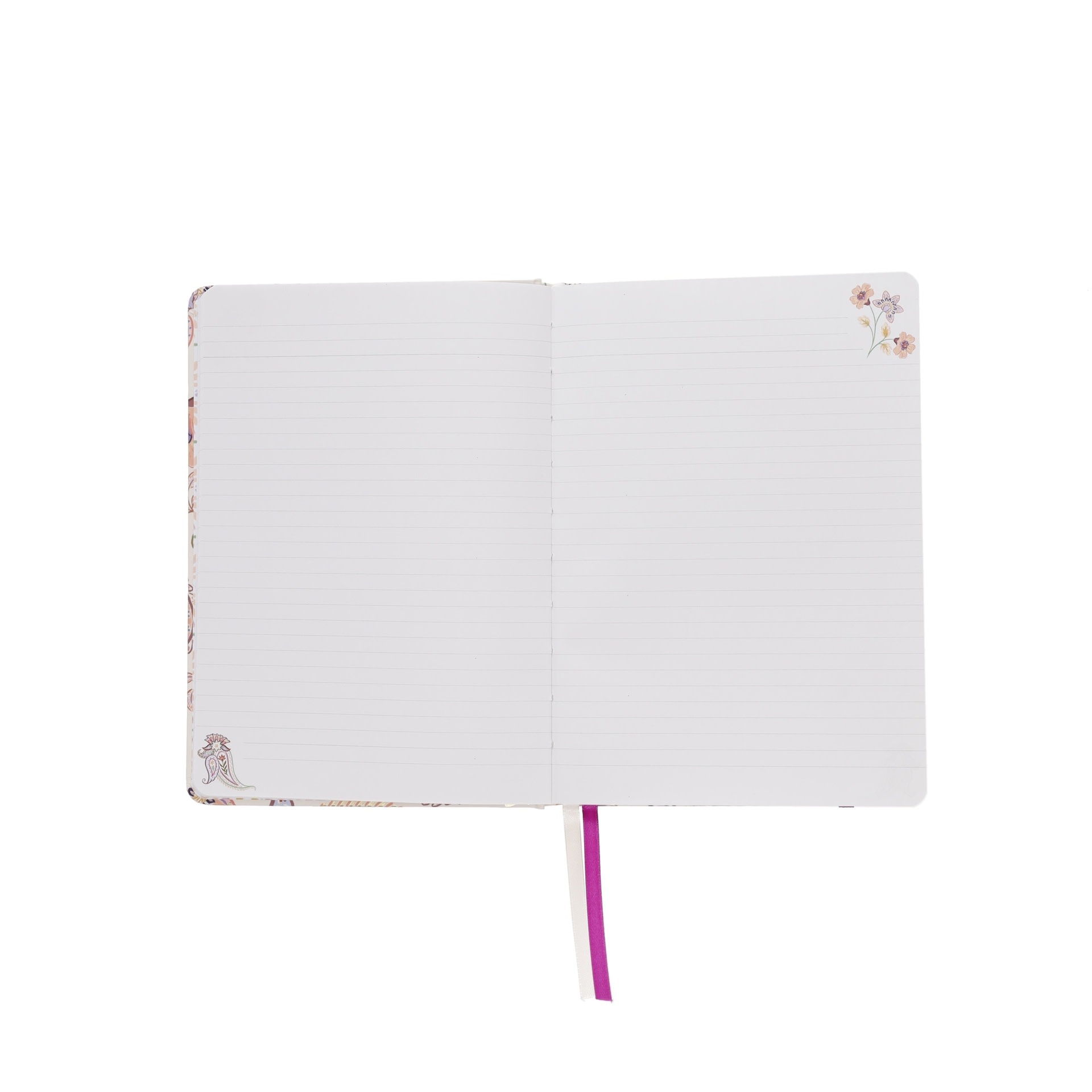 KIUB Nb Ligné A5 100g 160p Dos Collé Cousu Esprit Cachemire 21.4x15.2cm