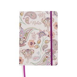 KIUB Nb Ligné A5 100g 160p Dos Collé Cousu Esprit Cachemire 21.4x15.2cm