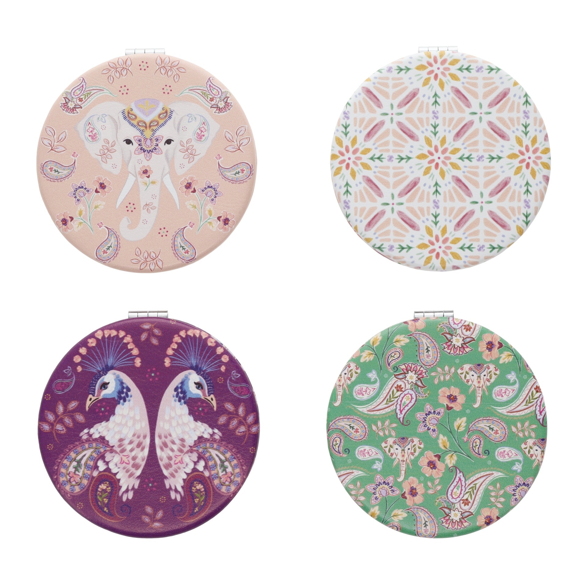 KIUB Miroir Rond Esprit Cachemire vendu à l'unité modèles aléatoires