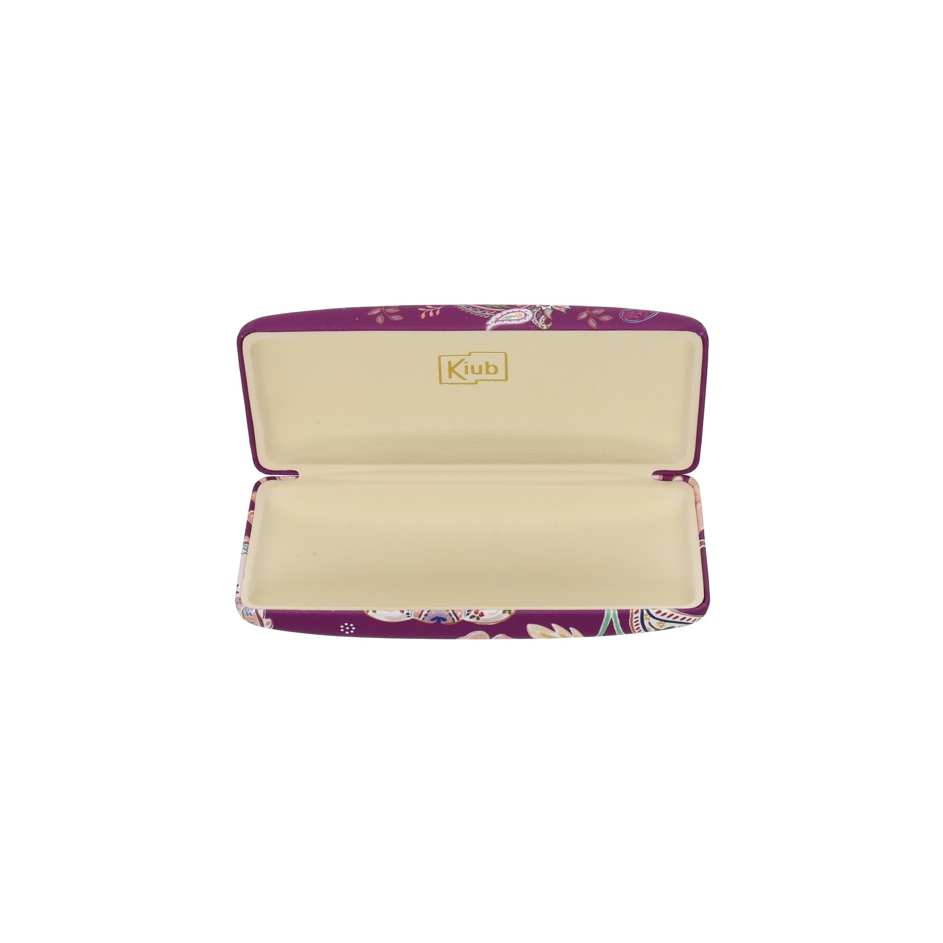 KIUB Boite A Lunettes Rigide Rectangle Esprit Cachemire vendue à l'unité modèles aléatoires  16.3x6.2x4.2cm