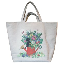 KIUB Sac Cabas Xl 55x56cm Bug Art Chaton Arrosoir