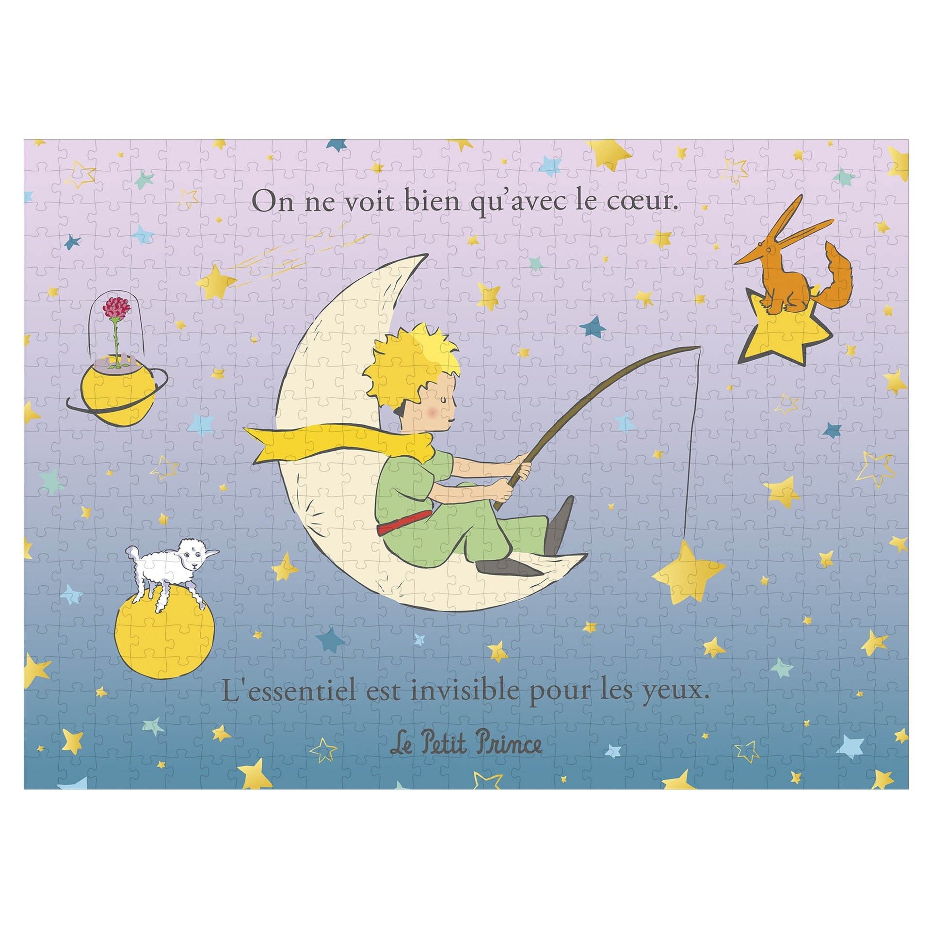 KIUB Puzzle 500 Pcs Coffret Le Petit Prince Degrade Peche Aux Etoiles