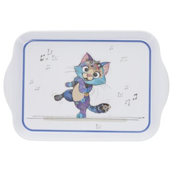 KIUB Plateau Melamine Pm Kook Chaton Danse  21x14.5cm