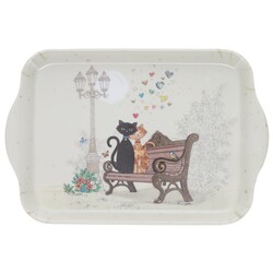 KIUB Plateau Melamine Pm Bug Art Chats Velo 21x14.5cm