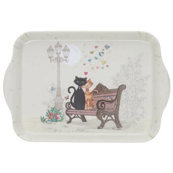 KIUB Plateau Melamine Pm Bug Art Chats Velo 21x14.5cm