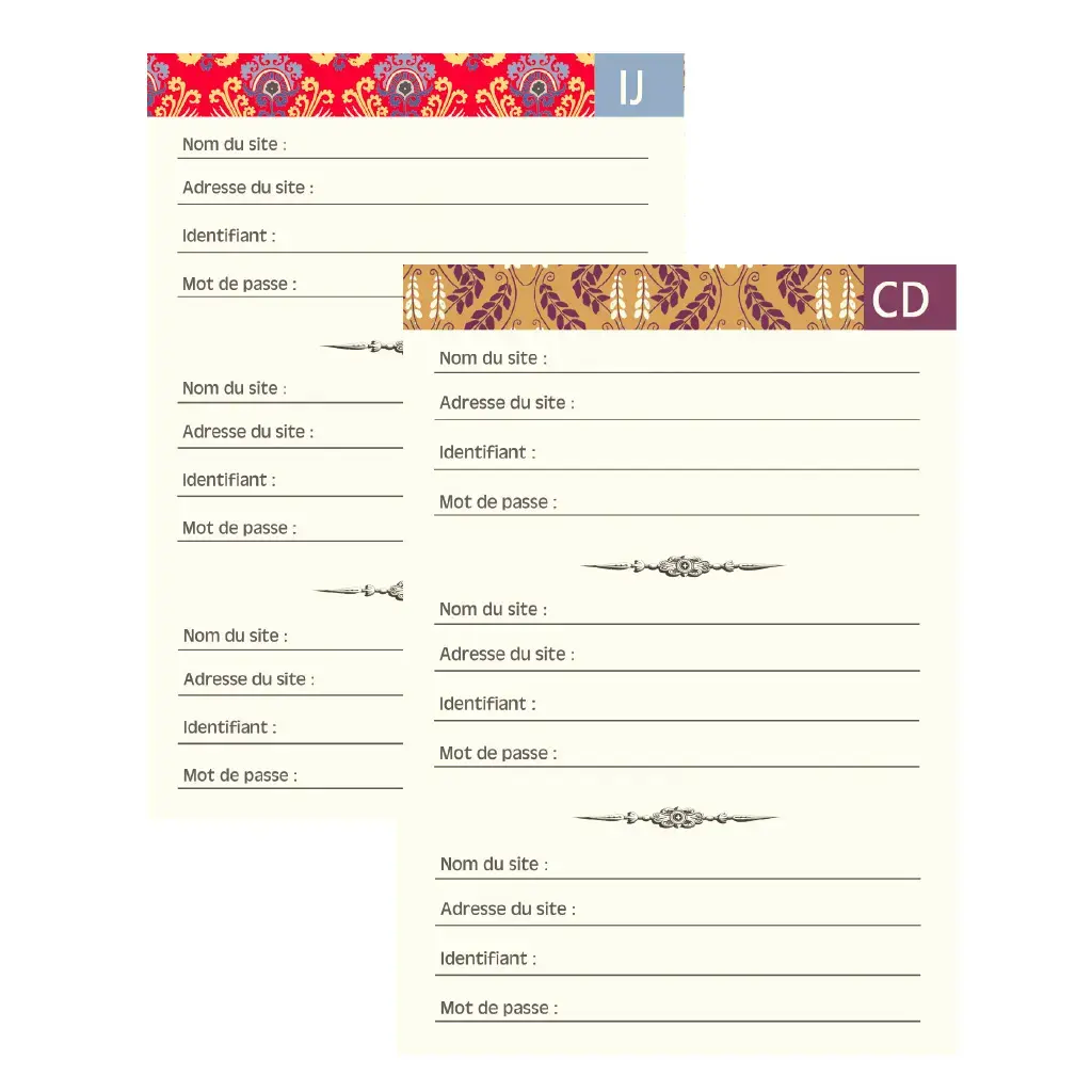 Gt Carnet Mot De Passe 48 Pages 10 X 15 Cm - Chat Japon