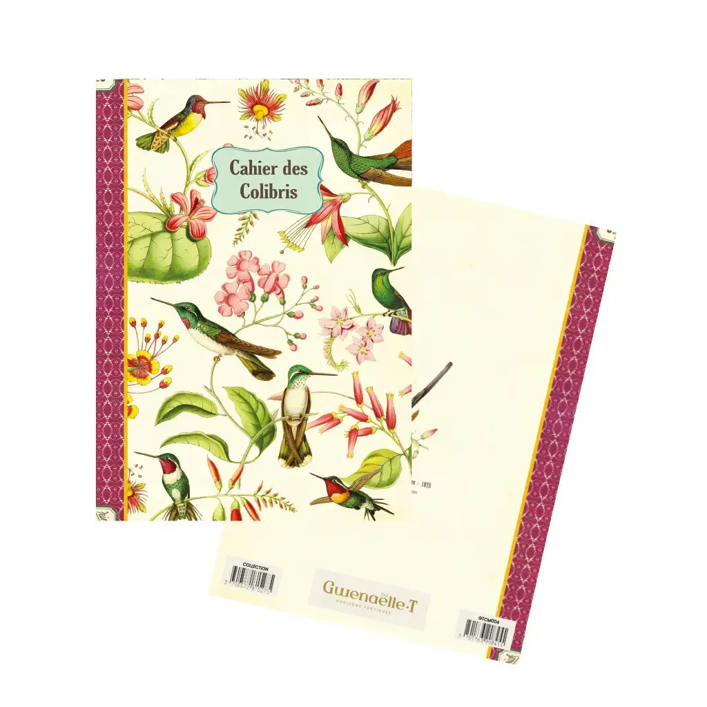 Gt Cahier Imagier 48 Pages 15x21cm - Colibris