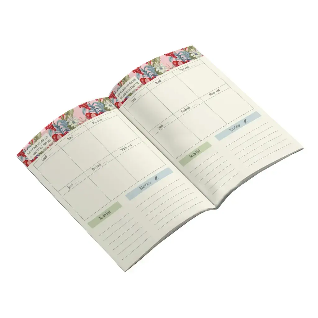 Gt Cahier A Thème 48 Pages 15x21cm - Semainier 2