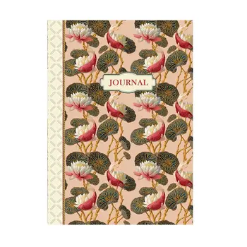 Cahier A Theme 48 Pages 15 X 21 Cm - Journal Pattern Poisson Rose