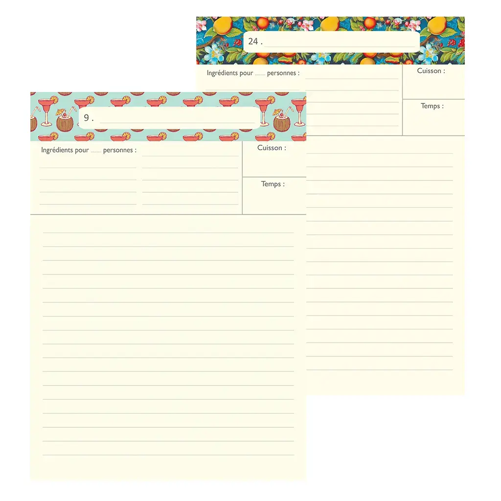 Gt Cahier A Thème 48 Pages 15x21cm - Mes Recettes