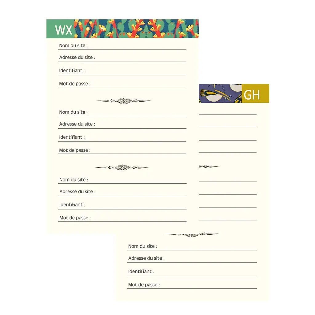 Gt Carnet Mot De Passe 48 Pages 10 X 15 Cm - Chat Siamois