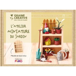 GRAINE CREATIVE Coffret Fimo Miniatures Jardin