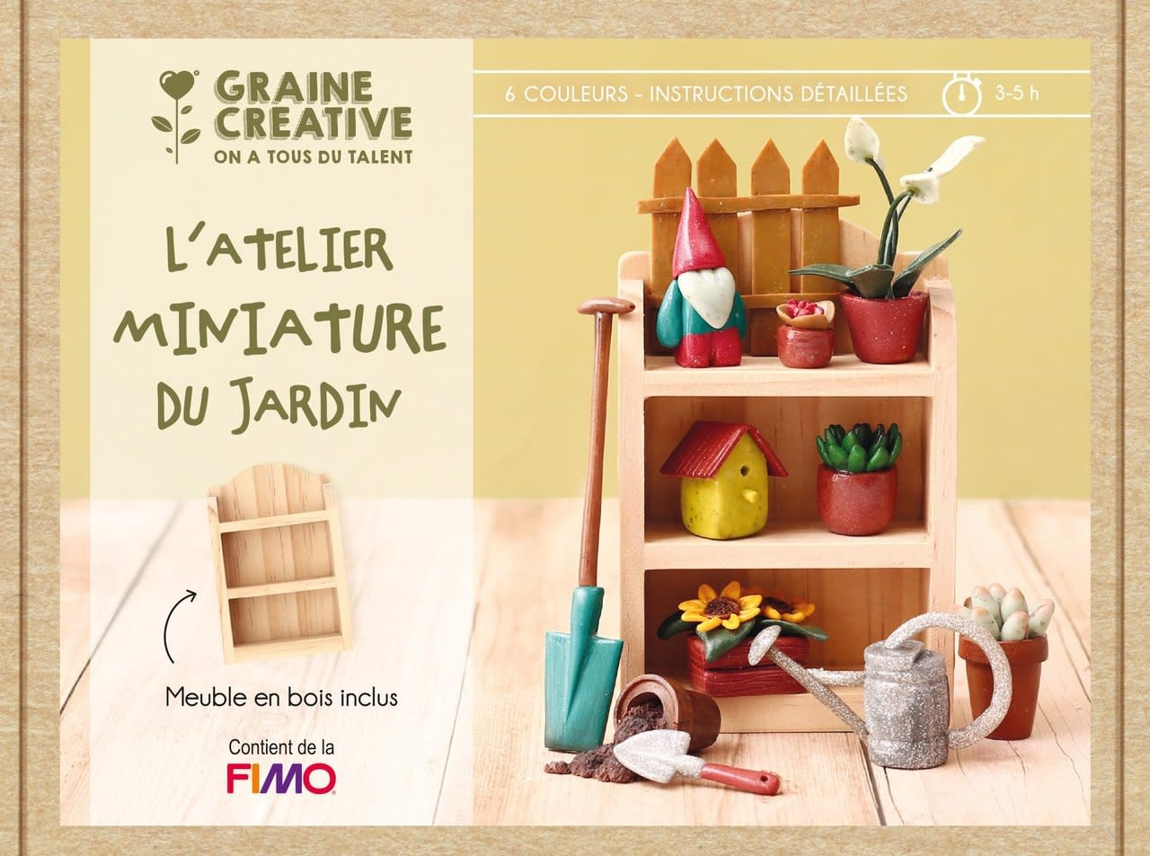 GRAINE CREATIVE Coffret Fimo Miniatures Jardin