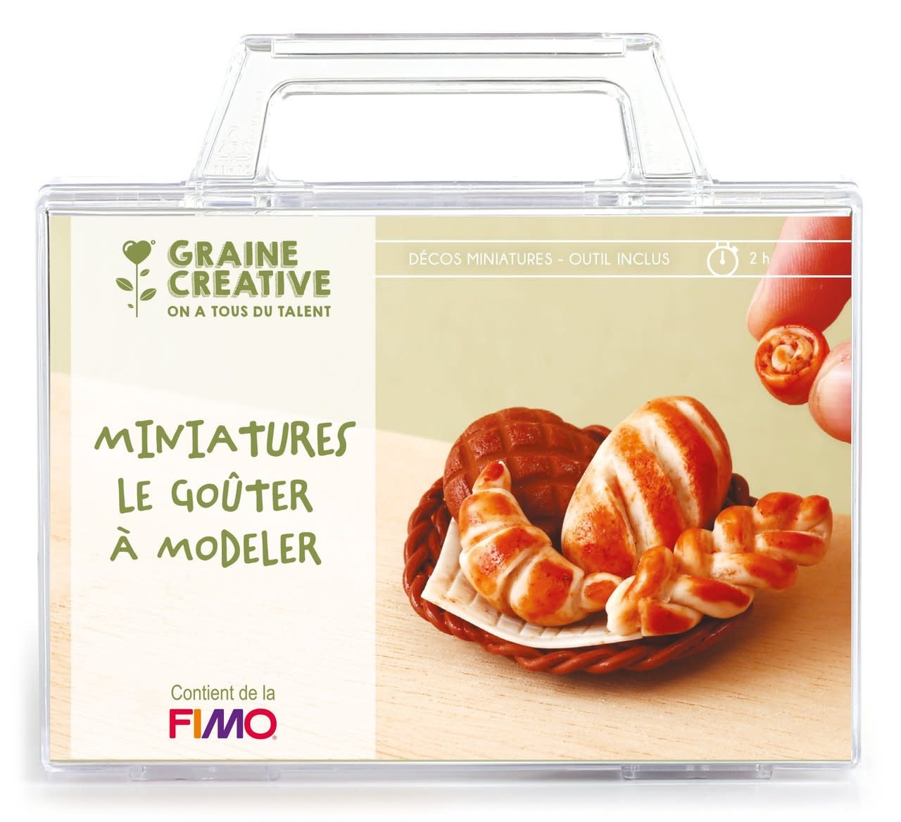 GRAINE CREATIVE Mallette Fimo Miniature Le Gouter