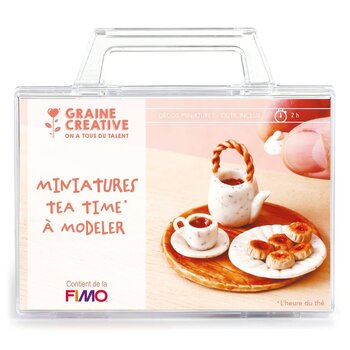 GRAINE CREATIVE Mallette Fimo Miniature Tea Time