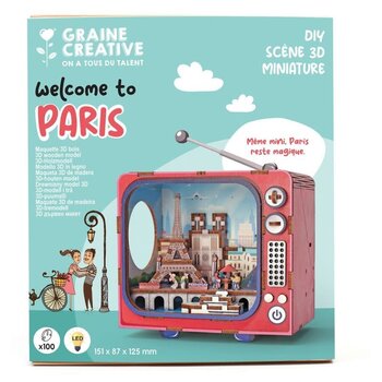 GRAINE CREATIVE Maquette 3D Bois Tv Paris