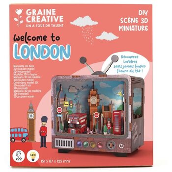 GRAINE CREATIVE Maquette 3D Bois Tv Londres