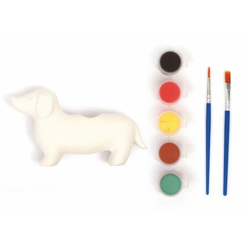 GRAINE CREATIVE Kit Céramique à peindre porte bougie Teckel