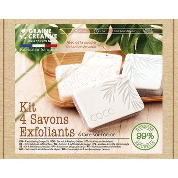 GRAINE CREATIVE Kit Diy Savons Exfoliant Noix De Coco