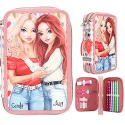 TOP MODEL TOPModel trousse 2 compartiments HEART TO HEART 19x12x5cm
