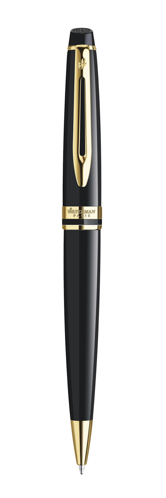 WATERMAN Stylo Bille Expert Laque Noire Gt