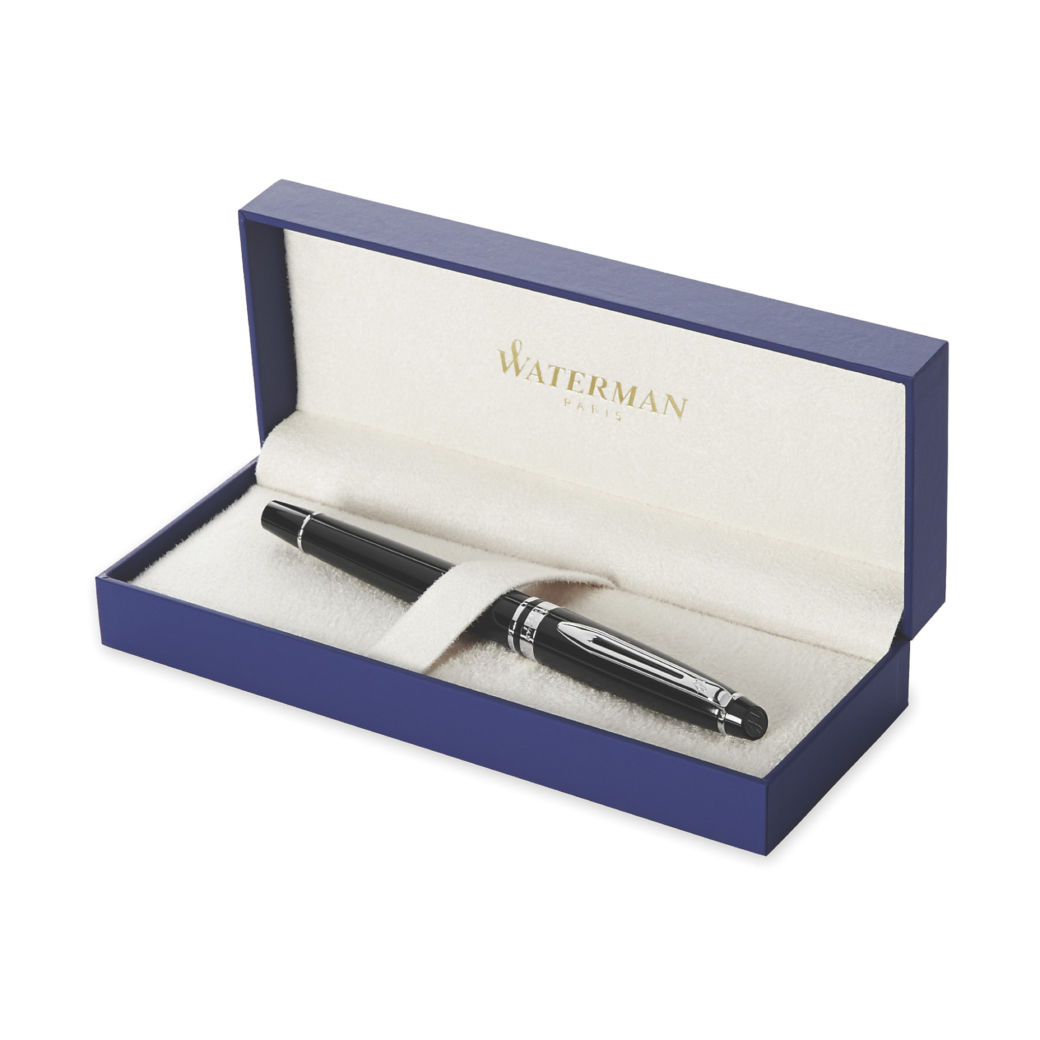 WATERMAN Stylo Plume M Expert Laque Noire Ct