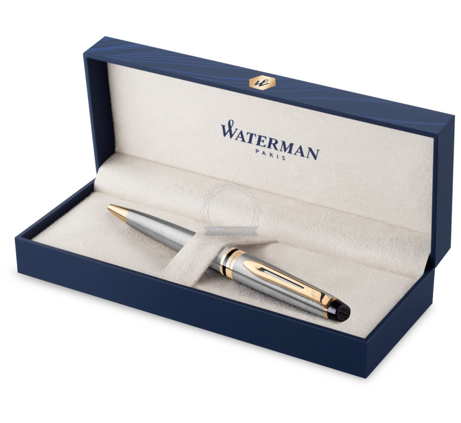 WATERMAN Stylo Bille Expert Stainless Steel GT Acier