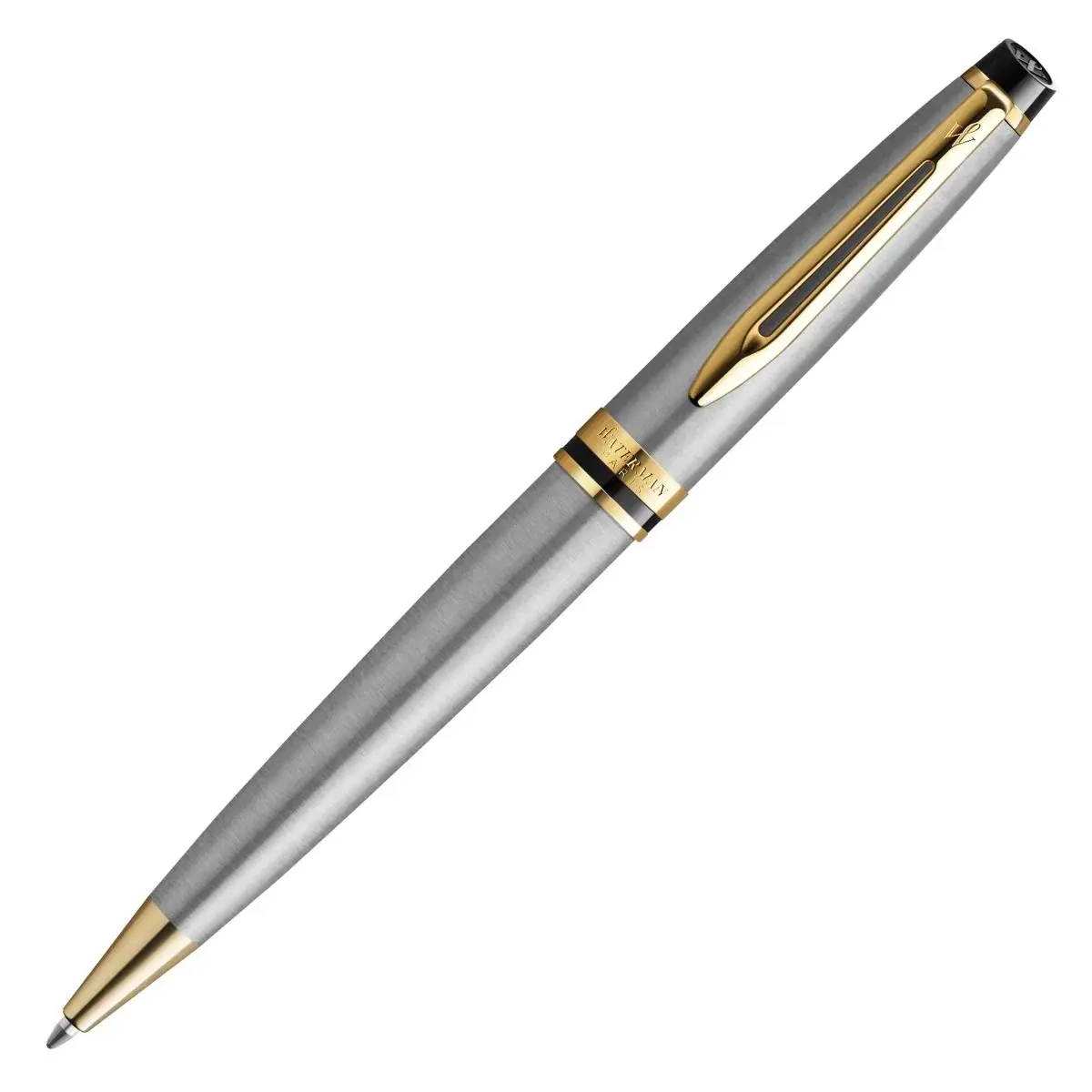 WATERMAN Stylo Bille Expert Stainless Steel GT Acier