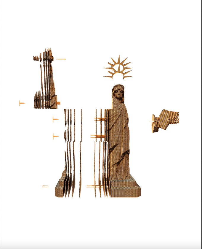 Cartonic Sculpture-Puzzle 3D - la Statue de la Liberté