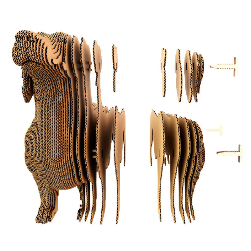Cartonic Sculpture-Puzzle 3D - Chien Dachsund