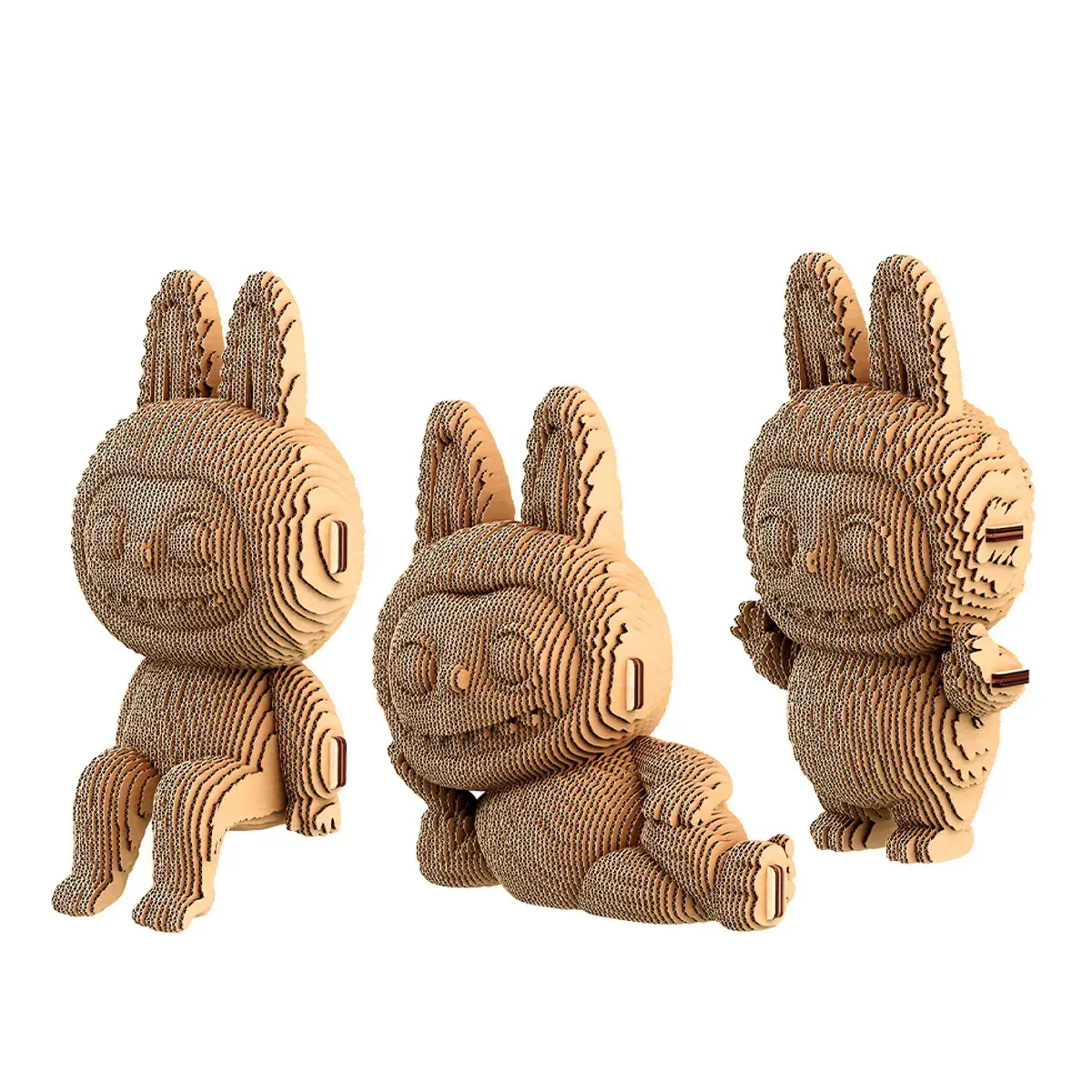 Cartonic Sculpture-Puzzle 3D - Trio Laboubou