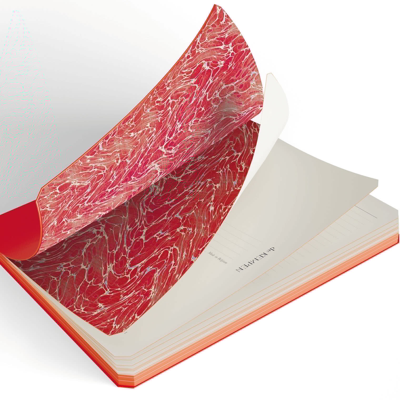 KEMPEN Carnet large 17x22cm 192 pages lignées 90g - Poppy