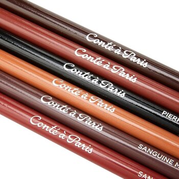CONTE A PARIS Cap Crayons Esquisse Sanguine Blister X6 Assortis
