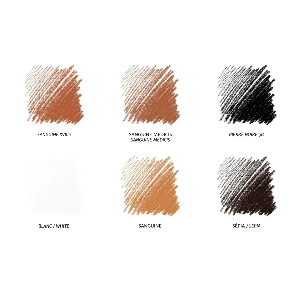 CONTE A PARIS Crayons Esquisse Sanguine  X6 Assortis