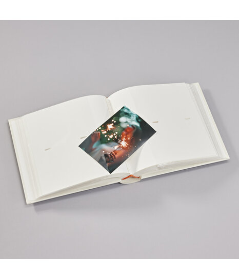 Semikolon Album Fotografico A Spirale Economy Medium – 23x22,3 Cm, 40 Pagine, Carta Crema, Copertina In Tela Grigia
