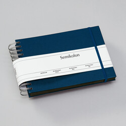 SEMIKOLON Album photos spiralé Mini Mucho Marine pages noires 23x16cm