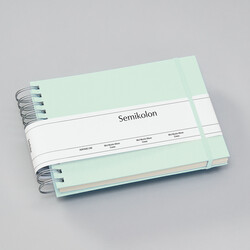 SEMIKOLON Album photos spiralé Mini Mucho Vert Mousse pages crème 23x16cm