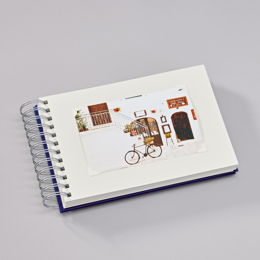 SEMIKOLON Album photos spiralé Mini Mucho Marine pages crème 23x16cm