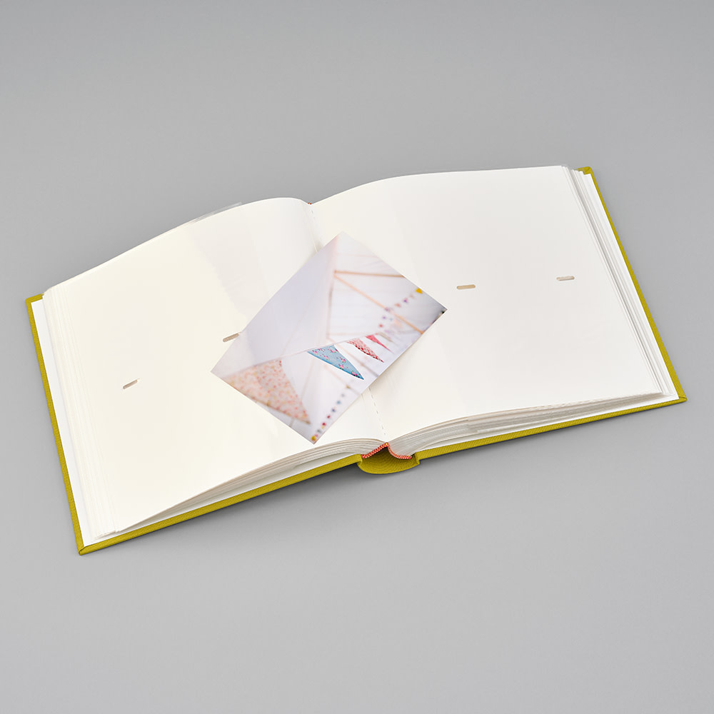 SEMIKOLON Album photos Classic 200 Pochettes Matcha pages crème 23x22cm