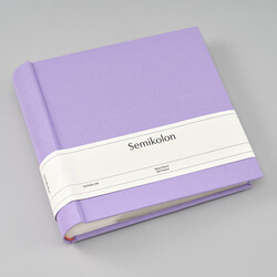 SEMIKOLON Album photos Classic 200 Pochettes Lilac Silk pages crème 23x22cm