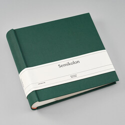 SEMIKOLON Album photos Classic 200 Pochettes Vert Fôret pages crème 23x22cm