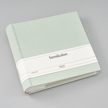 SEMIKOLON Album photos Classic 200 Pochettes Vert mousse pages crème 23x22cm