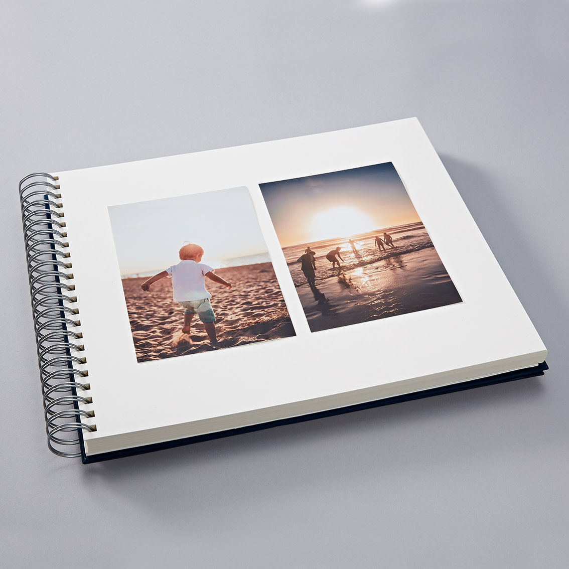 SEMIKOLON Album photos spiralé Maxi Mucho Marine pages crème 34,5x30cm