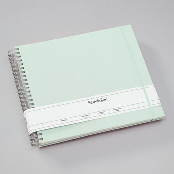 SEMIKOLON Album photos spiralé Maxi Mucho Vert Mousse pages crème 34,5x30cm